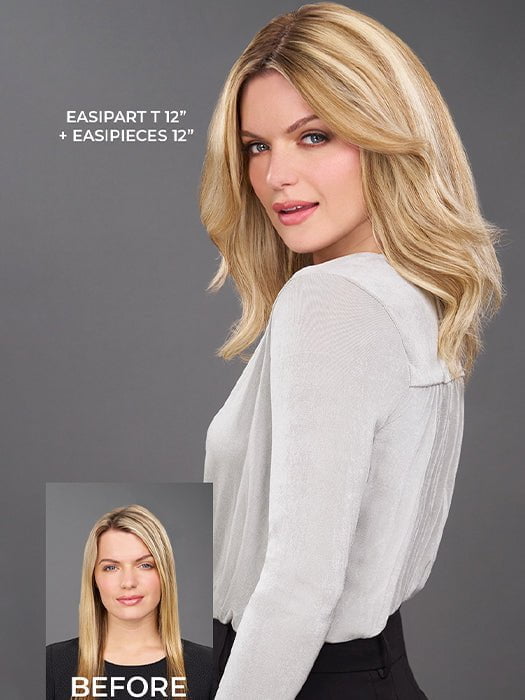 easiPart T 12 | Remy Human Hair Topper (Mono Top)