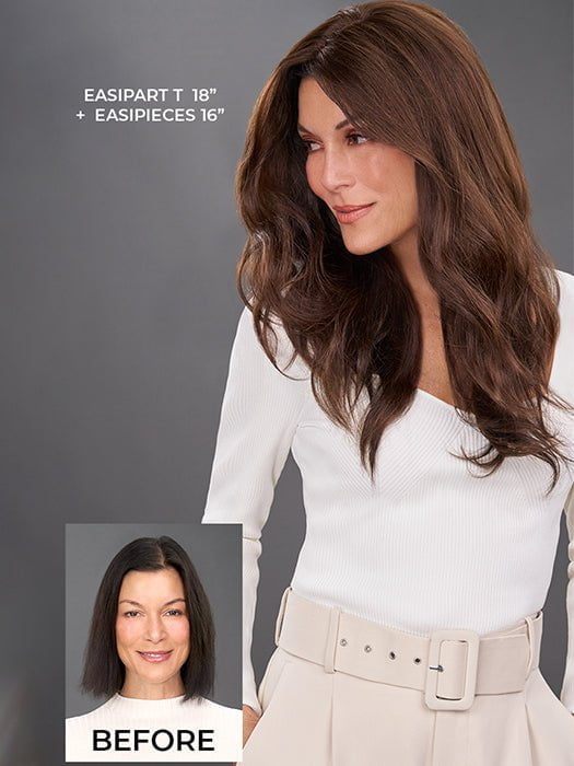 easiPart T 18 | Remy Human Hair Topper (Mono Top)