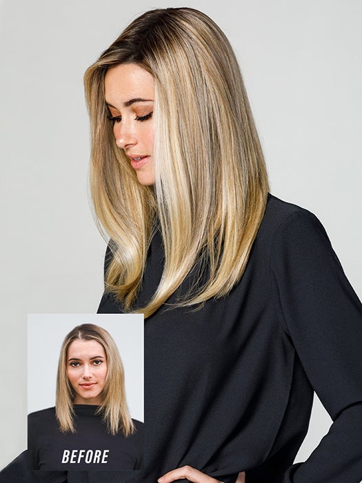 easiPart Medium HD 18 | Synthetic Hair Topper (Mono Top)